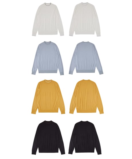 wool round neck sweater /4color　SH2301