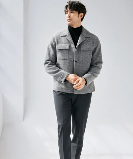 wool double pocket jacket /2color　SH2436