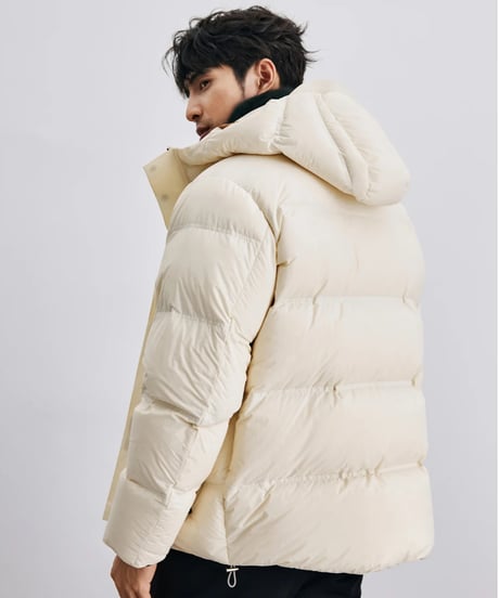 white duck short down jacket /2color　SH2411