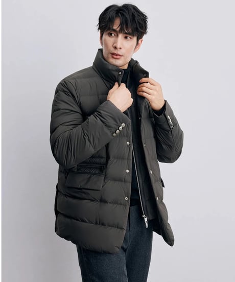 white goose stand collar down jacket /2color　SH2337