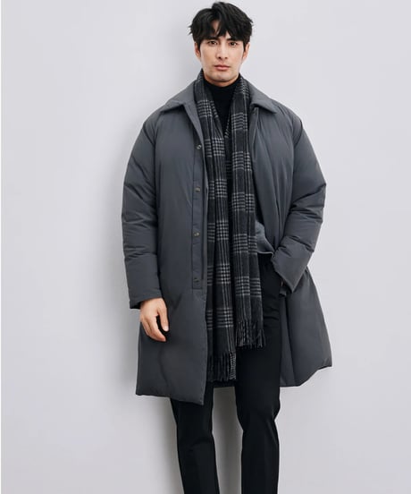 white goose lapel down jacket /2color　SH2412