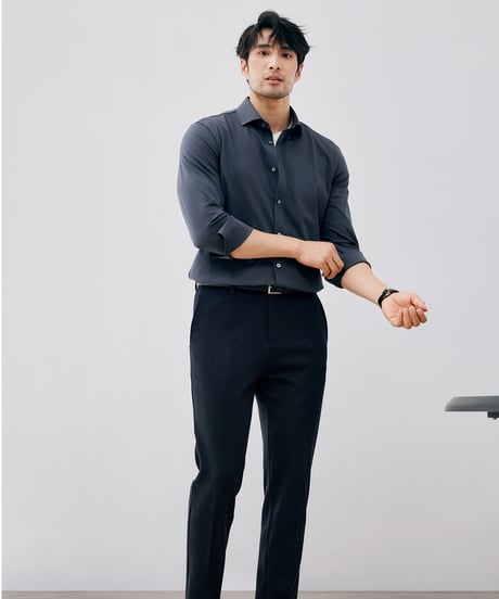 high stretch cotton shirt /2color　SH2668