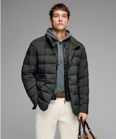 down jacket stand collar white goose /2color　SH2609