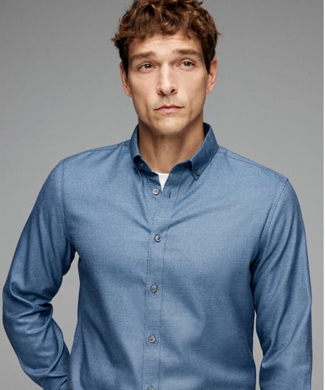 shirt in mulberry silk and cotton　SH2628