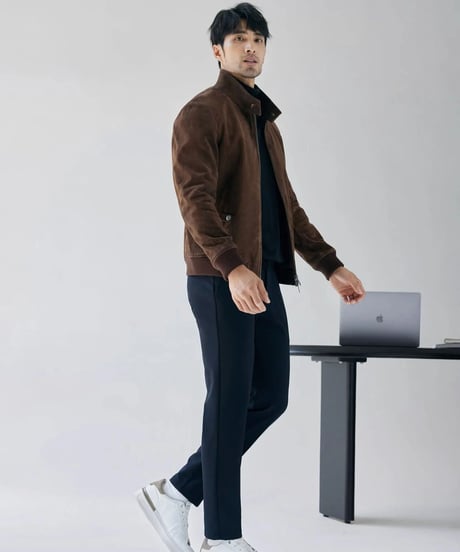 Harrington jacket sheepskin leather /2color　SH2254