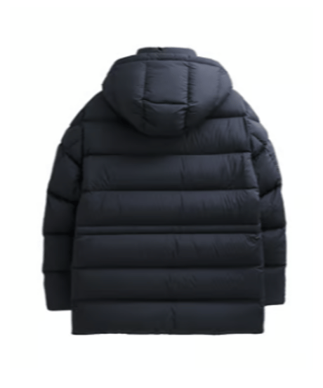 white goose down jacket with hood /2color　SH2573