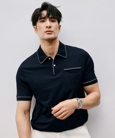supima cotton polo shirt /2color　SH2545