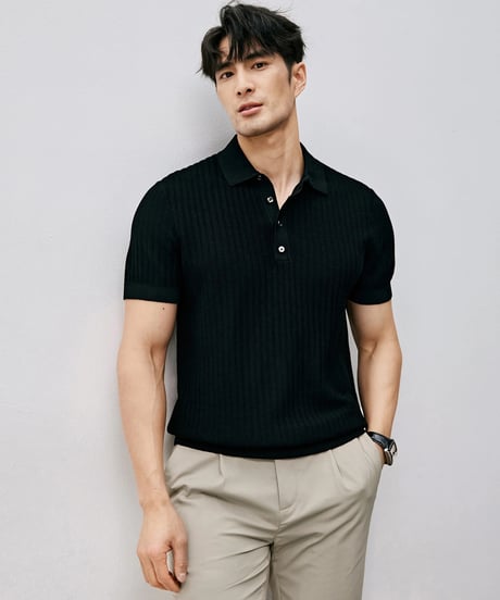 cotton polo shirt /2color　SH2483