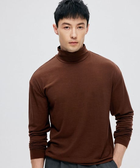 wool high neck t shirt /3color　SH2259