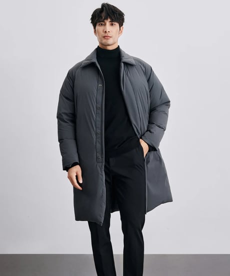 white goose lapel down jacket /2color　SH2412