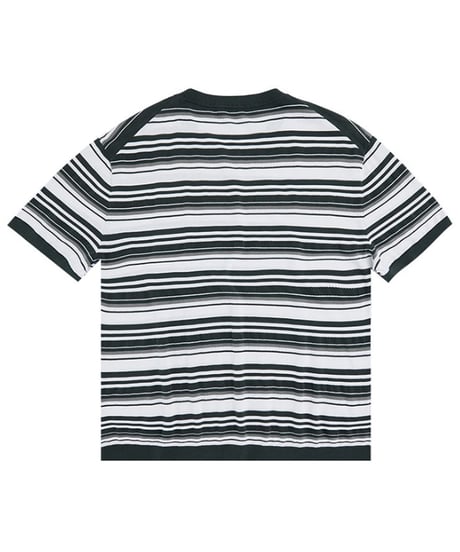 mulberry silk striped t-shirt /2color　SH2557