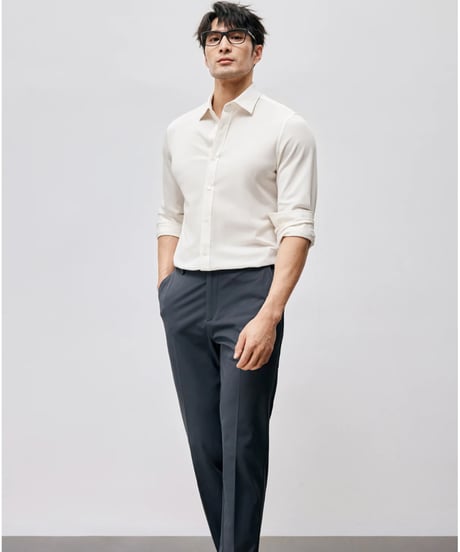 mulberry silk formal shirt /2color　SH2459