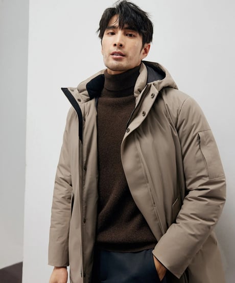 yak slim high neck sweater /2color　SH2214