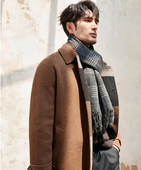 wool mid length coat jacket /2color　SH2379