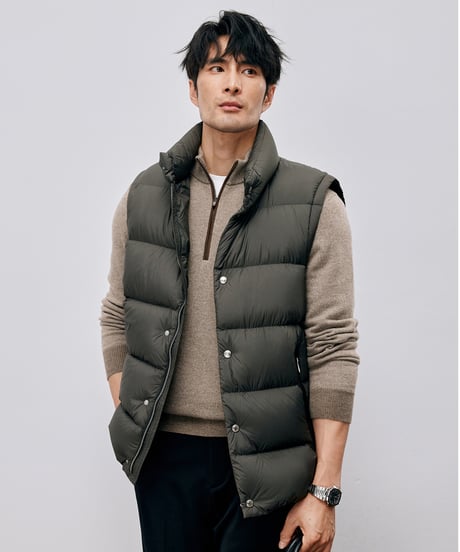down jacket vest white goose /2color　SH2597