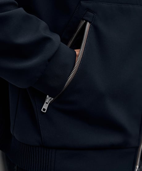 velvet stand-up collar zip-up jacket　SH2438