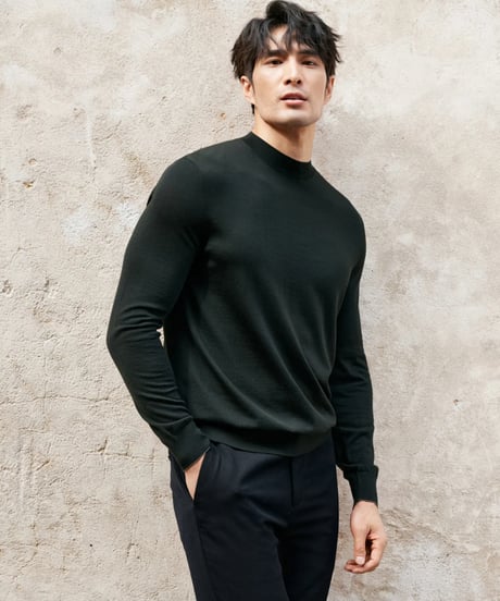 turtleneck sweater wool 100% /3color　SH2428