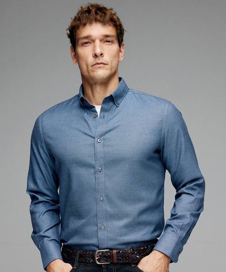 shirt in mulberry silk and cotton　SH2628