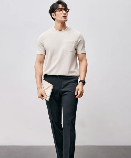 mulberry silk cotton t-shirt /3color　SH2451