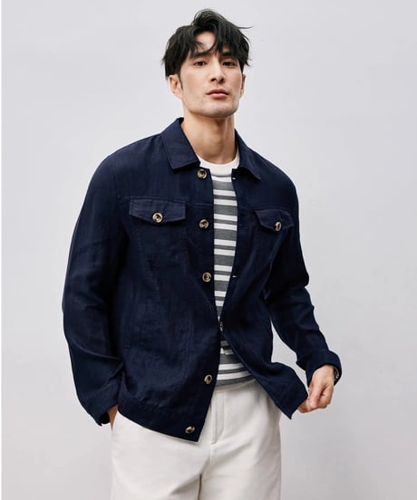 linen denim jacket　SH2485