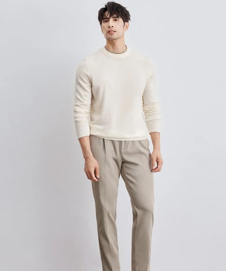 wool round neck sweater /4color　SH2301