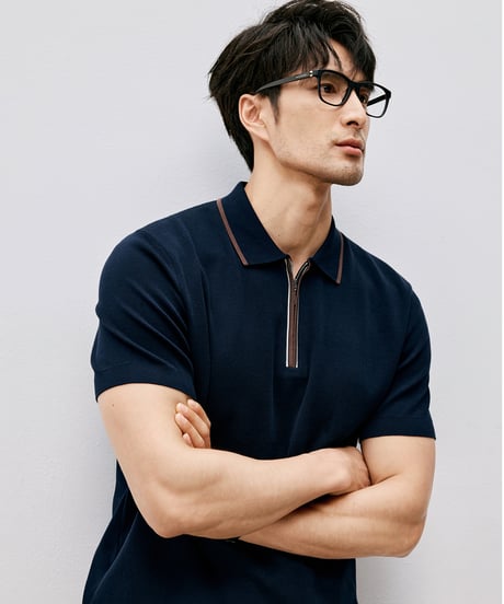 half-zip polo shirt /2color　SH2533
