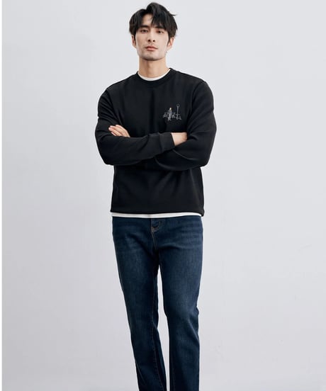 modal cotton round neck shirt /3color　SH2315