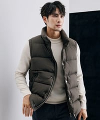 white goose down vest jacket /2color　SH2336