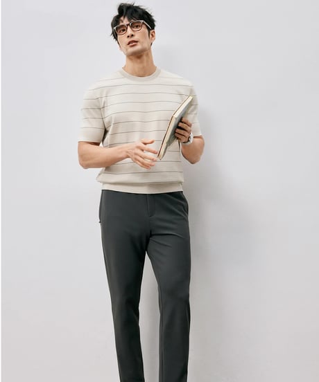 stretch elastic waist pants /2color　SH2496