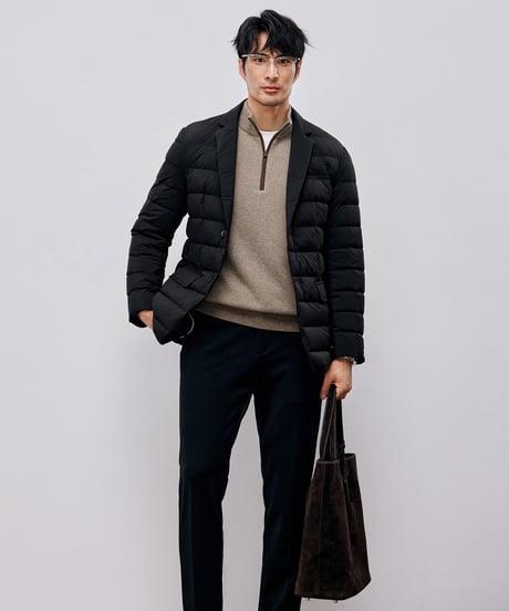 half-zip cashmere sweater　SH2587