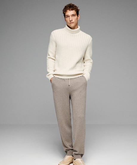 sweater turtleneck cashmere shirt /2color　SH2683