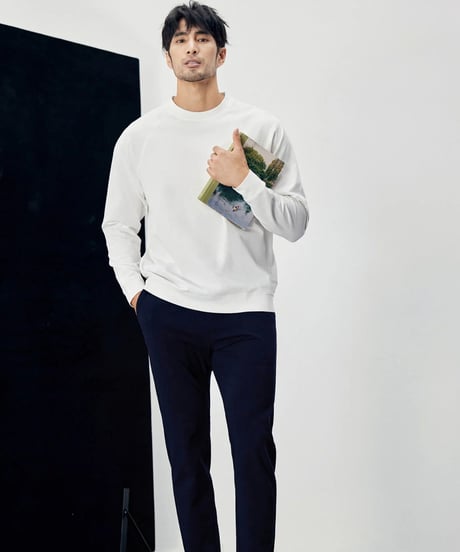 basic cotton round neck T shirt /4color　SH2284