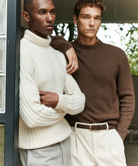 sweater cashmere shirt round neck /2color　SH2576