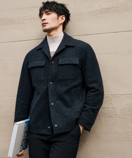 wool double pocket jacket /2color　SH2436