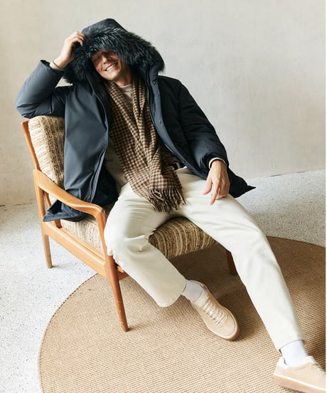 down jacket parka medium white goose　SH2700