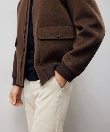 wool stand collar jacket /2color　SH2218