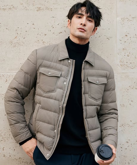white goose down jacket /4color　SH2392