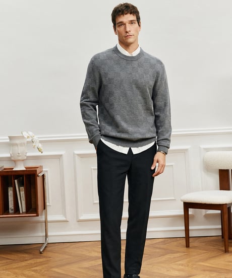 sweater cardigan round neck wool /3color　SH2571