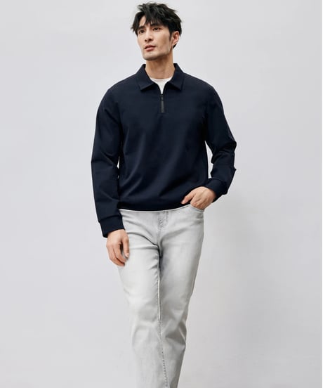 stretch lapel sweatshirt　SH2456