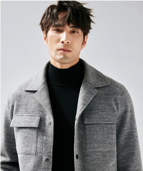 wool double pocket jacket /2color　SH2436