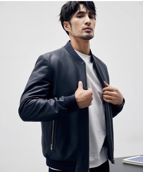 jacket lamb leather 100% /2color　SH2286