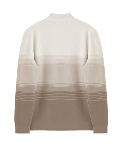 cardigan sweater wool zipper stand collar　SH2581