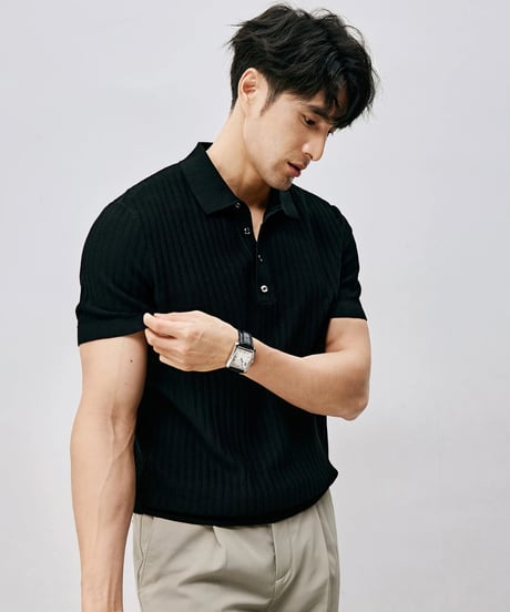 cotton polo shirt /2color　SH2483