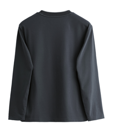long round neck t-shirt /3color　SH2673