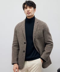 herringbone wool casual jacket /2color　SH2198