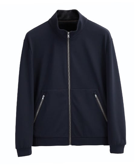 velvet stand-up collar zip-up jacket　SH2438