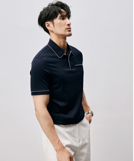 supima cotton polo shirt /2color　SH2545