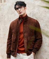 suede leather jacket lamb leather 100%　SH2394