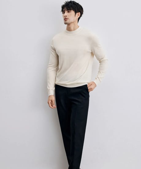 high neck sweater wool 100％ /7color　SH2316