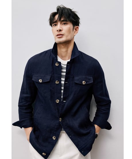 linen denim jacket　SH2485